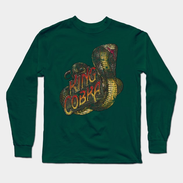 King Cobra Roller Coaster // 80s Vintage Long Sleeve T-Shirt by Niko Neon